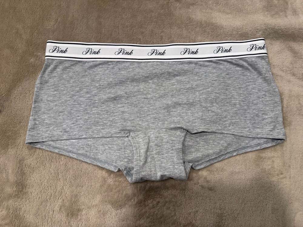 Victoria’s Secret PINK Logo Waistband Boyshort Underwear Size M NWOT